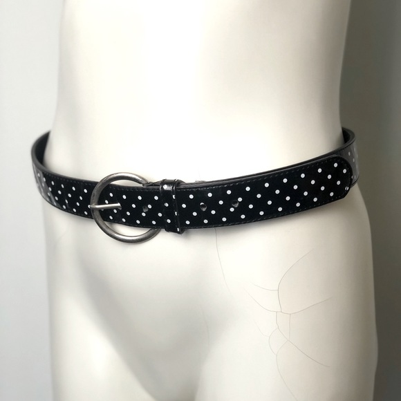 Patent Leather Polka Dot Belt - Picture 2 of 8
